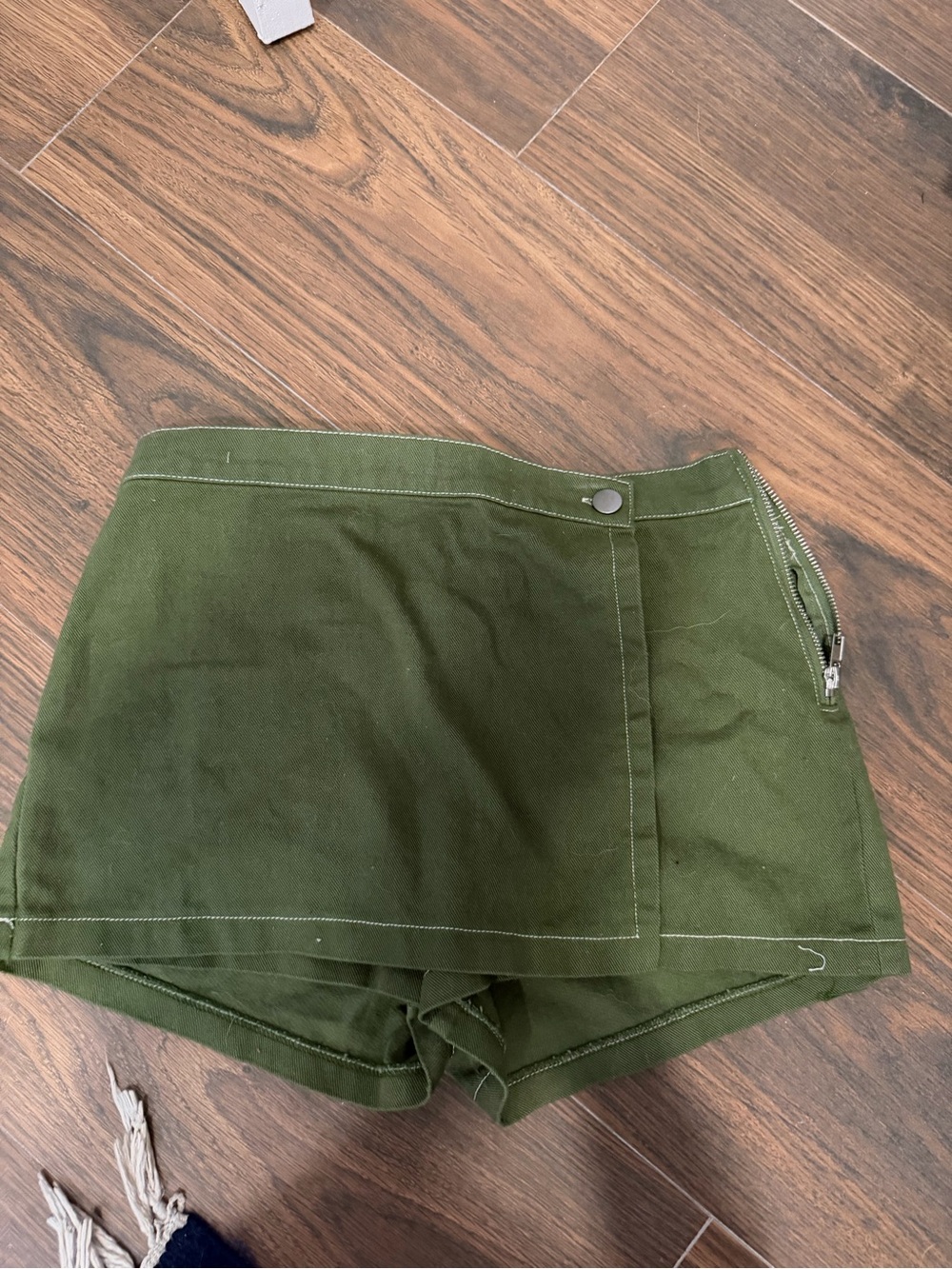 Altar'd State Olive Green Wrap Skort